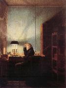 Georg Friedrich Kersting, Reader by Lamplight